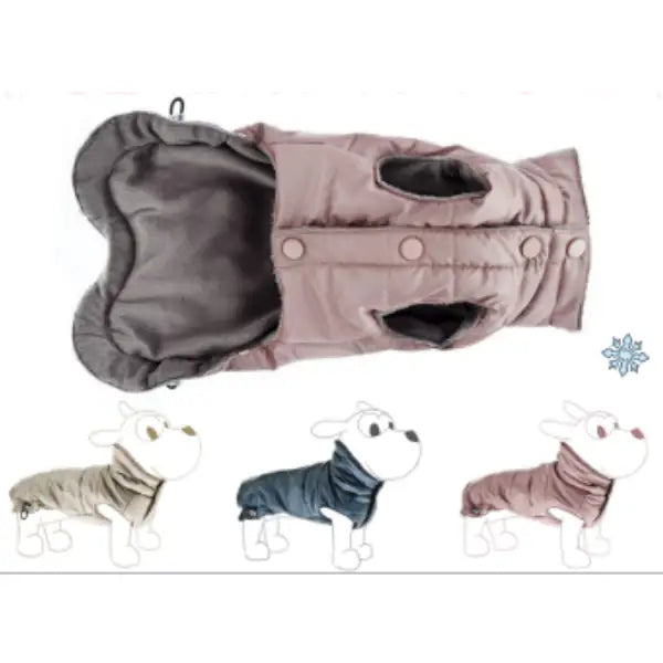 Piumino per cani Cristallo Ferribiella   bauzaarit.myshopify.com