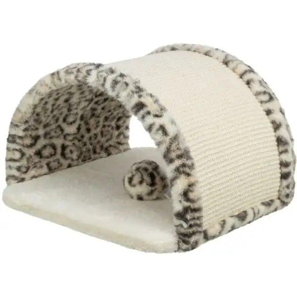 Ponte tiragraffi Leo in peluche e juta con pallina integrata Trixie   Bauzaar.it