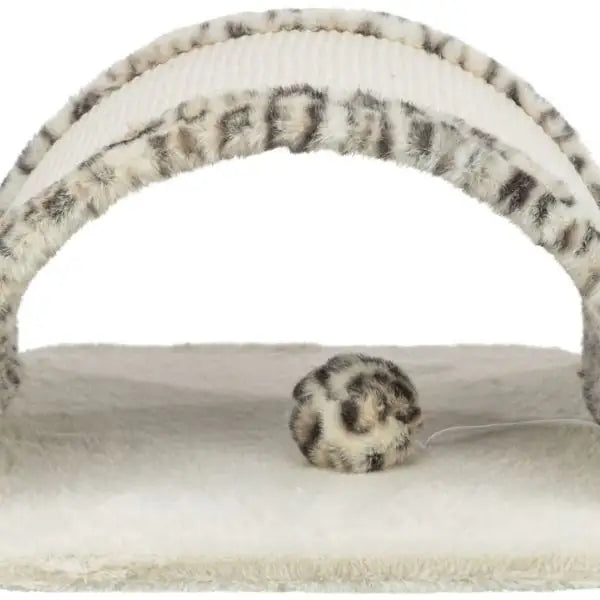 Ponte tiragraffi Leo in peluche e juta con pallina integrata Trixie   Bauzaar.it