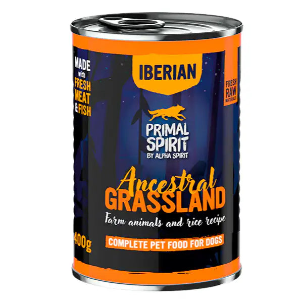 Primal Spirit by Alpha Spirit Adult Dog alimento umido completo 400 gr  Ancestralitri Grassland bauzaarit.myshopify.com