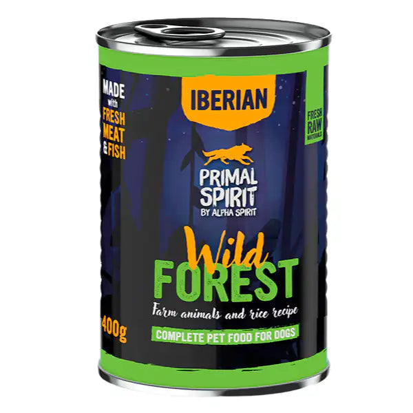 Primal Spirit by Alpha Spirit Adult Dog alimento umido completo 400 gr  Wild Forest bauzaarit.myshopify.com