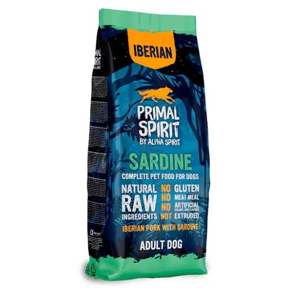 Primal Spirit by Alpha Spirit Adult Dog pressato a freddo Maiale iberico con sardine   bauzaarit.myshopify.com