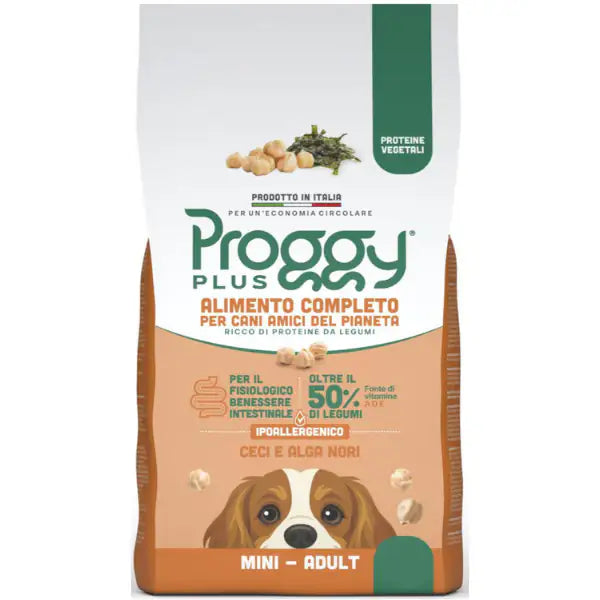 Proggy Plus Ipoallergenico Dog Adult Mini Vegetal a base di Ceci  800 gr bauzaarit.myshopify.com