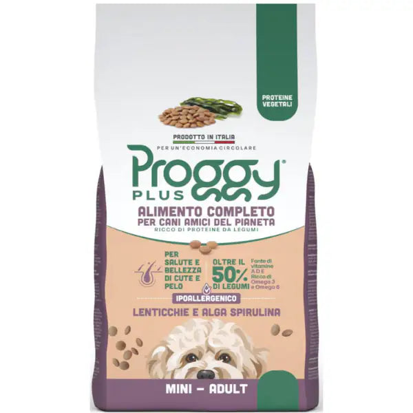 Proggy Plus Ipoallergenico Dog Adult Mini Vegetal a base di Lenticchie   bauzaarit.myshopify.com