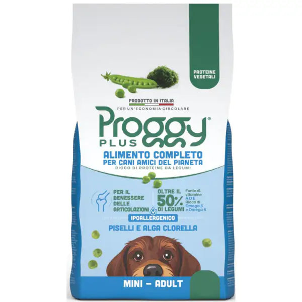 Proggy Plus Ipoallergenico Dog Adult Mini Vegetal a base di Piselli  6 Kg bauzaarit.myshopify.com