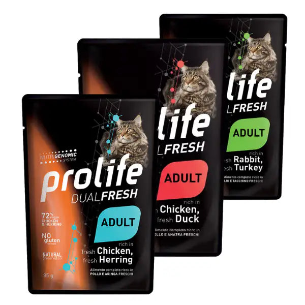 Prolife Dual Fresh Gatto Adult Bustine 85 gr   bauzaarit.myshopify.com