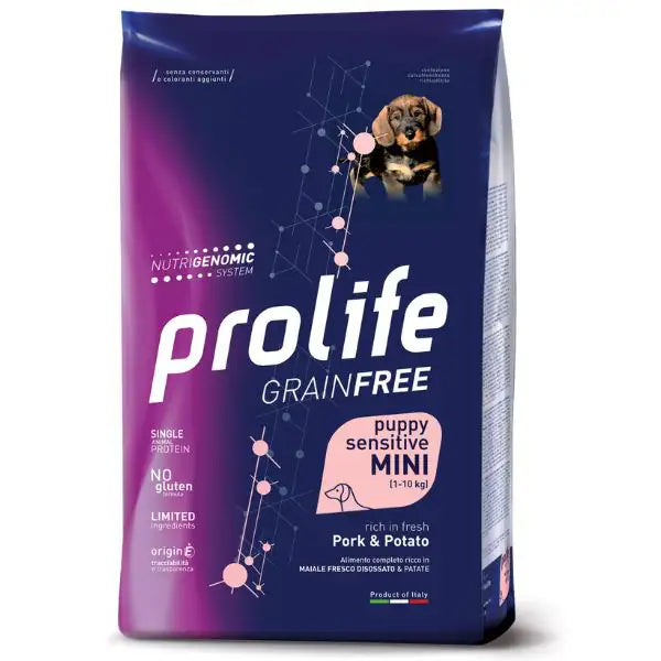 Prolife Grain Free Puppy Sensitive Mini Maiale e patate   bauzaarit.myshopify.com