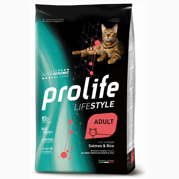 Prolife Lifestyle Gatto Adult Salmone e Riso  7 kg bauzaarit.myshopify.com