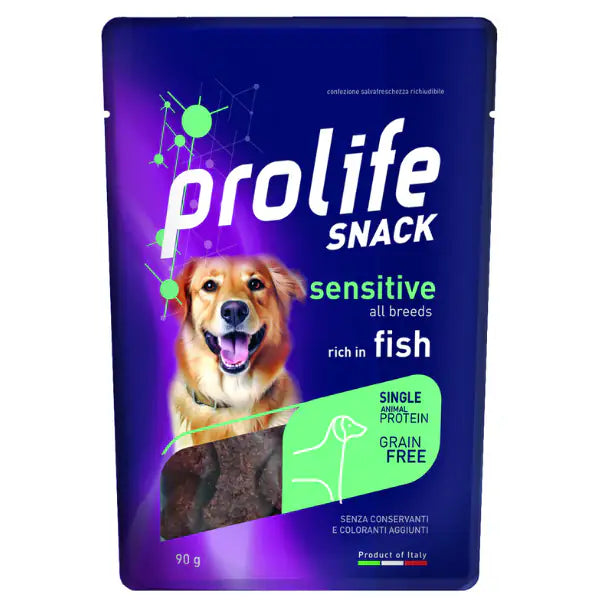 Prolife Snack Dog Adult Sensitive Grain Free 90 gr  Pesce bauzaarit.myshopify.com
