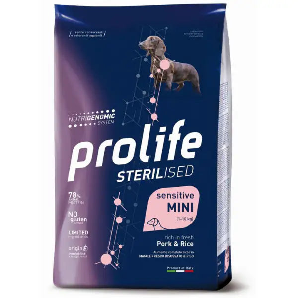 Prolife Sterilised Sensitive Mini Maiale e Riso   bauzaarit.myshopify.com
