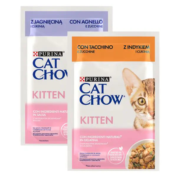 Purina Cat Chow Kitten Umido Gatto in Gelatina 85 gr   bauzaarit.myshopify.com