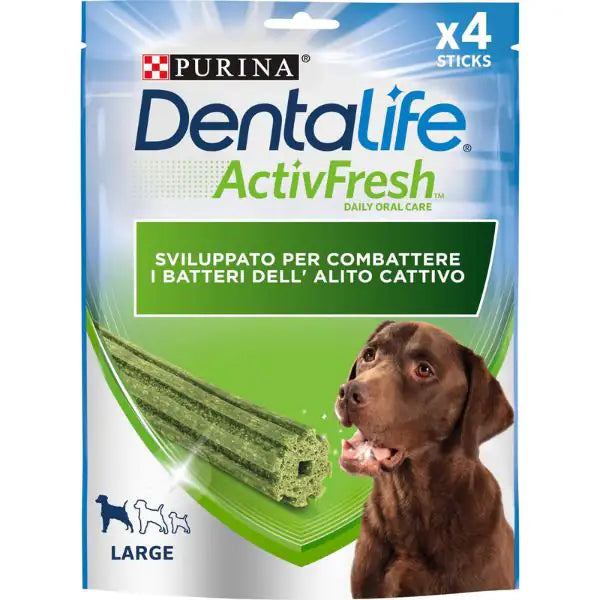 Purina Dentalife Activ Fresh Snack igiene orale Cane  Large - 4 sticks bauzaarit.myshopify.com