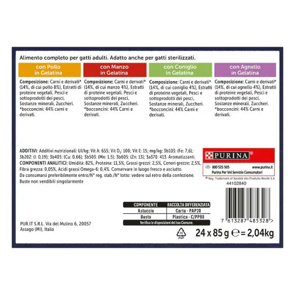 Purina Felix Le Ghiottonerie Selezioni Deliziose Multipack 24x85 gr   bauzaarit.myshopify.com