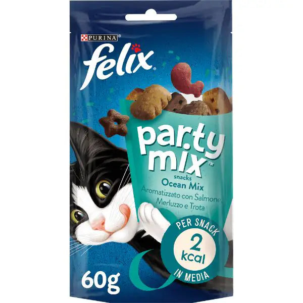 Purina Felix Party Mix Ocean Mix - salmone, merluzzo e trota  60 gr bauzaarit.myshopify.com