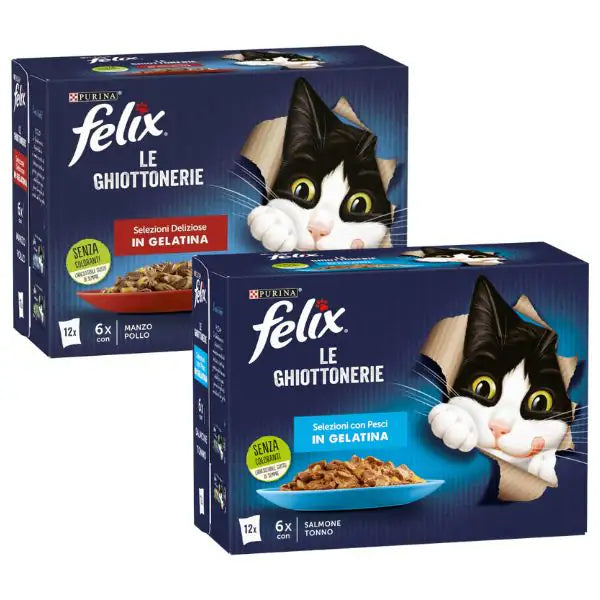 Purina Felix le Ghiottonerie Selezioni Deliziose in Gelatina Multipack   bauzaarit.myshopify.com