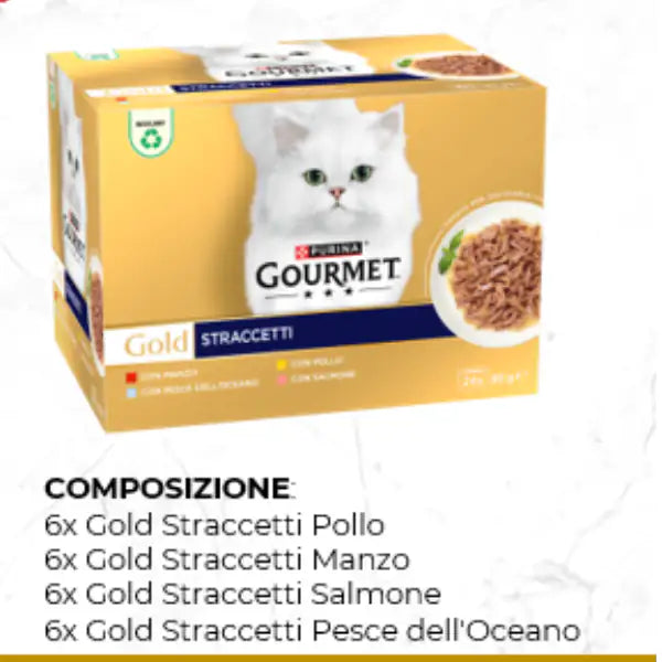 Purina Gourmet Gold Straccetti Umido Gatto Multipack 24x85g   bauzaarit.myshopify.com