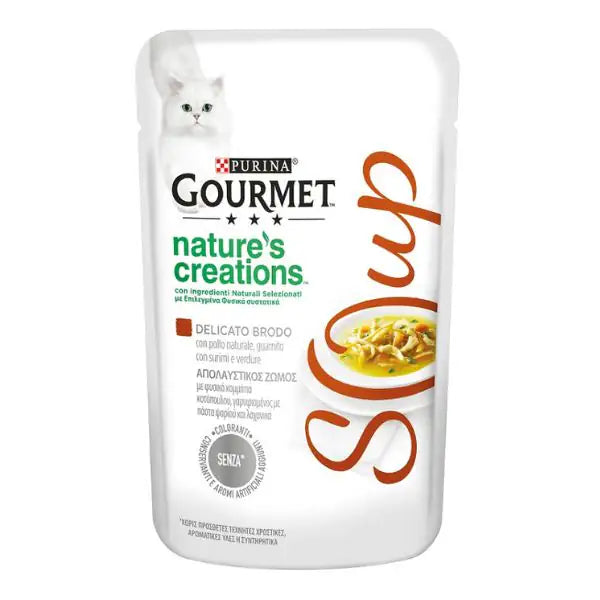 Purina Gourmet Nature's Creations Soup Umido gatto 40 gr  Pollo bauzaarit.myshopify.com