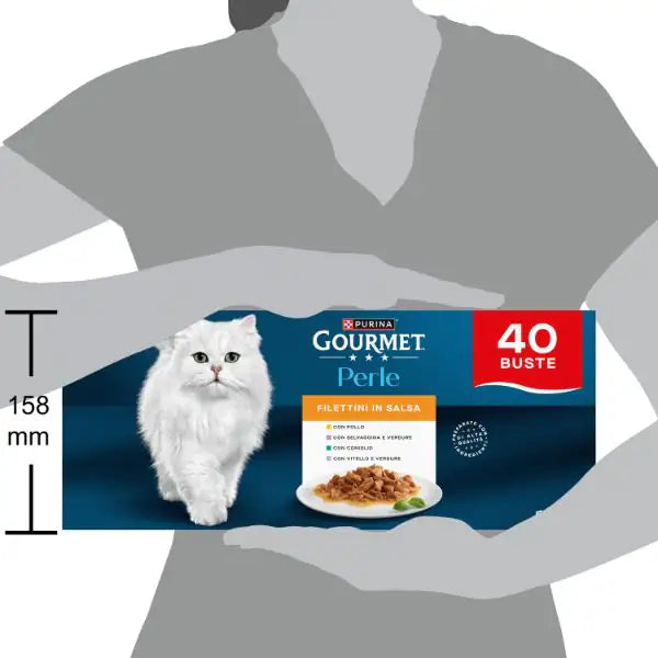 Purina Gourmet Perle selezionate Filettini in salsa multipack 40x85 gr   bauzaarit.myshopify.com