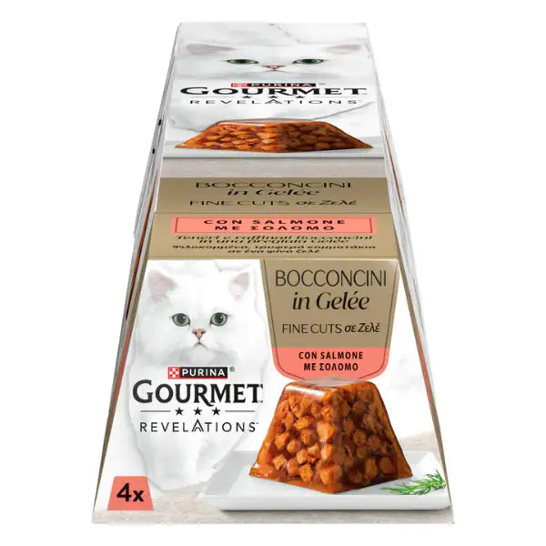 Purina Gourmet Revelations Mousse in gelatina 4x57gr  Salmone bauzaarit.myshopify.com