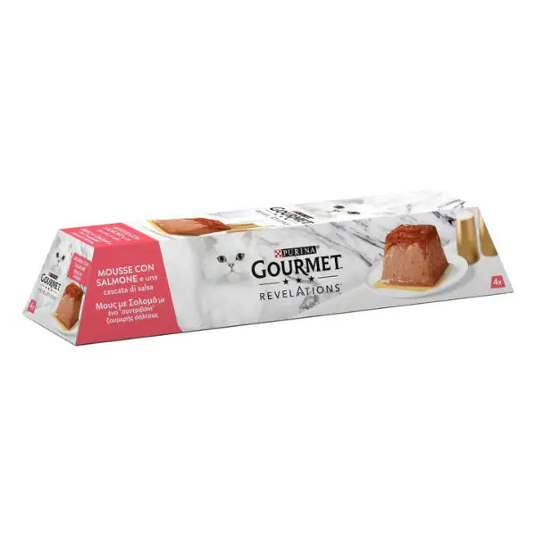 Purina Gourmet Revelations Mousse in salsa 4x57gr  Salmone bauzaarit.myshopify.com