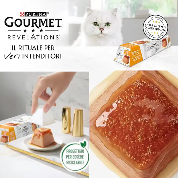 Purina Gourmet Revelations Mousse in salsa 4x57gr   bauzaarit.myshopify.com