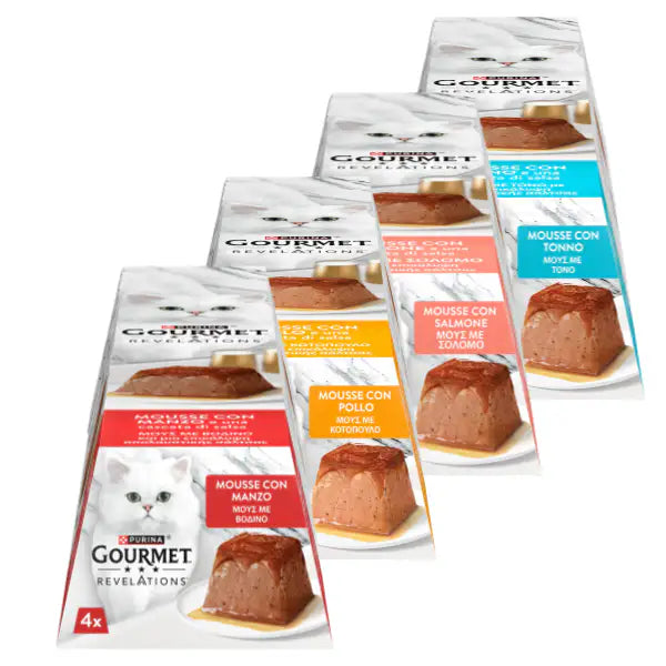Purina Gourmet Revelations Mousse in salsa Multipack 4x57gr   Bauzaar.it