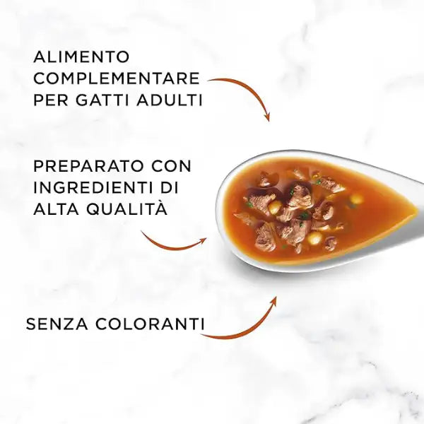 Purina Gourmet Soup Royale Filetti in brodo di cottura 45 gr   Bauzaar.it