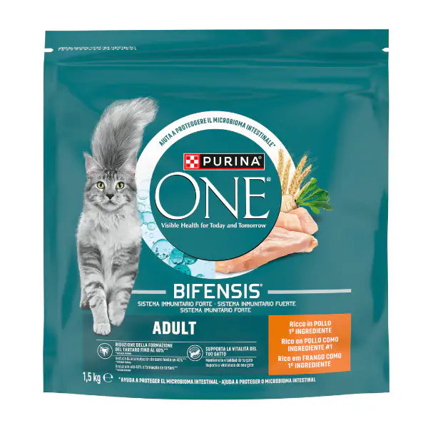 Purina One Cat Adult Bifensis ricco di Pollo e cereali   Bauzaar.it