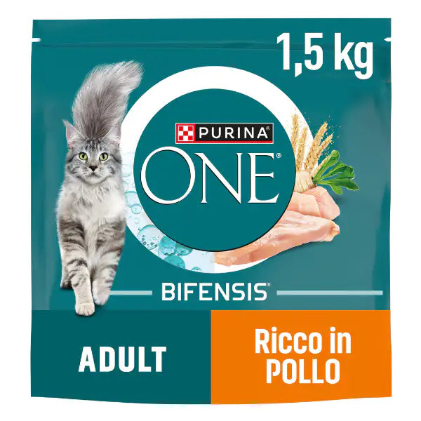 Purina One Cat Adult Bifensis ricco di Pollo e cereali   Bauzaar.it