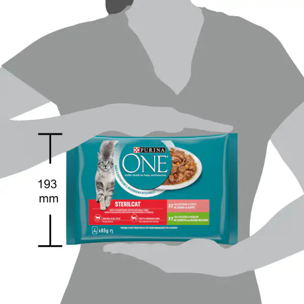 Purina One Cat Sterilised filettini in salsa multipack 4x85 gr   Bauzaar.it