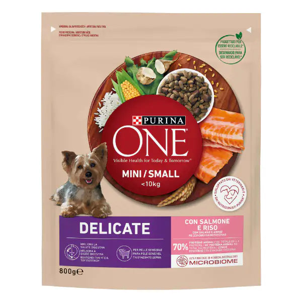 Purina One Dog Adult Mini/Small Delicate con Salmone e riso  1,5 kg bauzaarit.myshopify.com