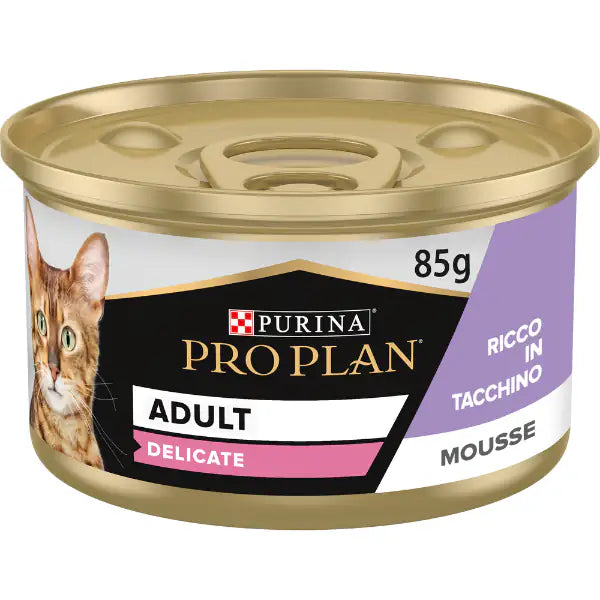 Purina Pro Plan Adult Delicate Umido Gatti Mousse Tacchino 85 g  85 gr bauzaarit.myshopify.com