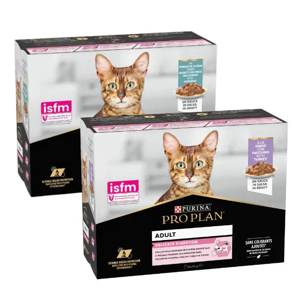 Purina Pro Plan Cat Adult Delicate Digestion in salsa Multipack 10x85g   bauzaarit.myshopify.com