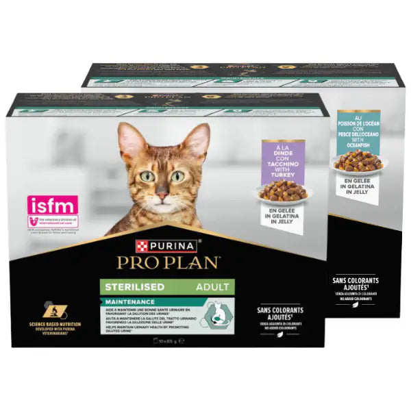 Purina Pro Plan Cat Adult Sterilised Maintenance Multipack in gelatina 10x85g   bauzaarit.myshopify.com