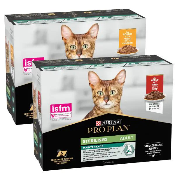 Purina Pro Plan Cat Adult Sterilised Maintenance Multipack in salsa 10x85g   bauzaarit.myshopify.com