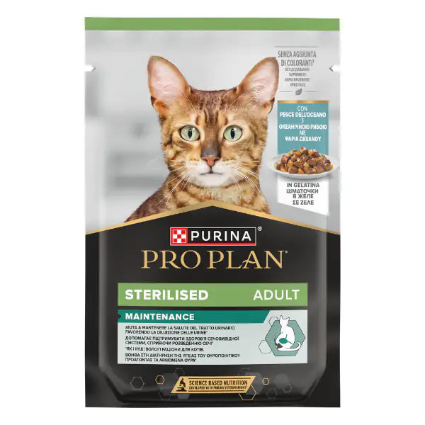 Purina Pro Plan Cat Adult Sterilised Maintenance Umido in gelatina 85 g  Pesce dell' oceano bauzaarit.myshopify.com