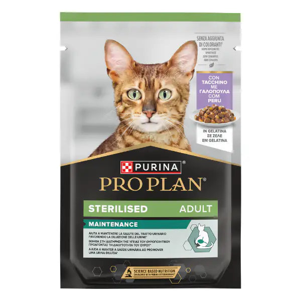 Purina Pro Plan Cat Adult Sterilised Maintenance Umido in gelatina 85 g  Tacchino bauzaarit.myshopify.com