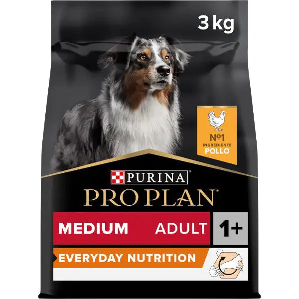 Purina Pro Plan Everyday Nutrition Medium Adult Crocchette Cane Pollo  3 kg bauzaarit.myshopify.com