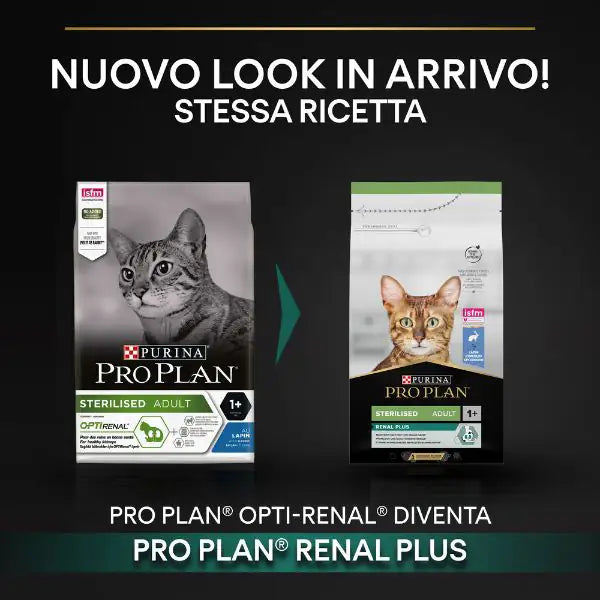 Purina Pro Plan Renal Plus Sterilised Adult 1+ con Coniglio   bauzaarit.myshopify.com