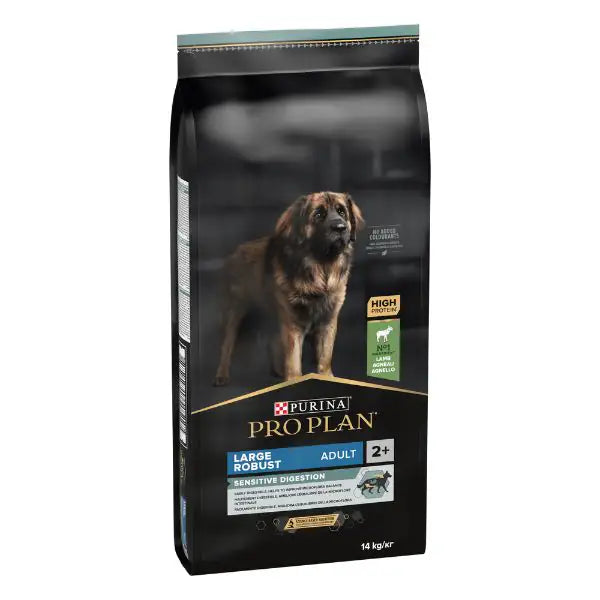 Purina Pro Plan Sensitive Digestion Large Robust Adult Crocchette Cane Agnello   bauzaarit.myshopify.com