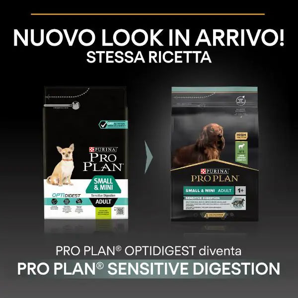 Purina Pro Plan Sensitive Digestion Small e Mini Adult Crocchette Cane Agnello   bauzaarit.myshopify.com