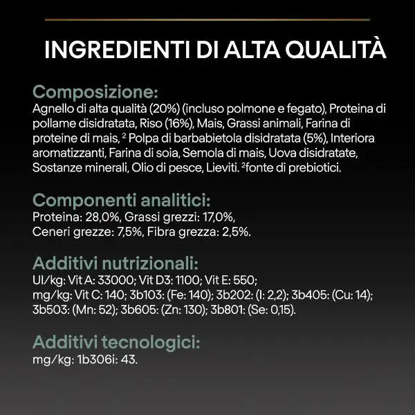 Purina Pro Plan Sensitive Digestion Small e Mini Adult Crocchette Cane Agnello   bauzaarit.myshopify.com
