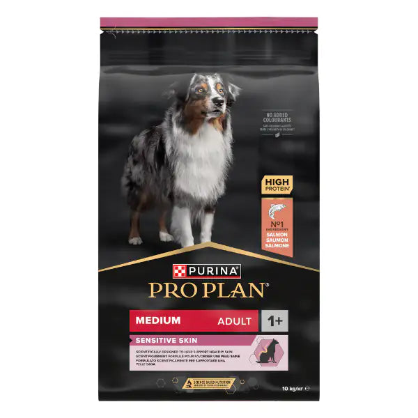 Purina Pro Plan Sensitive Skin Medium Adult Crocchette per Cane Salmone  10 kg bauzaarit.myshopify.com