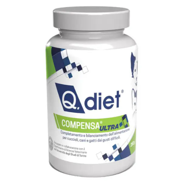 Q.Vet - Q.Diet Compensa Ultra Alimento Complementare in Polvere  250 gr bauzaarit.myshopify.com