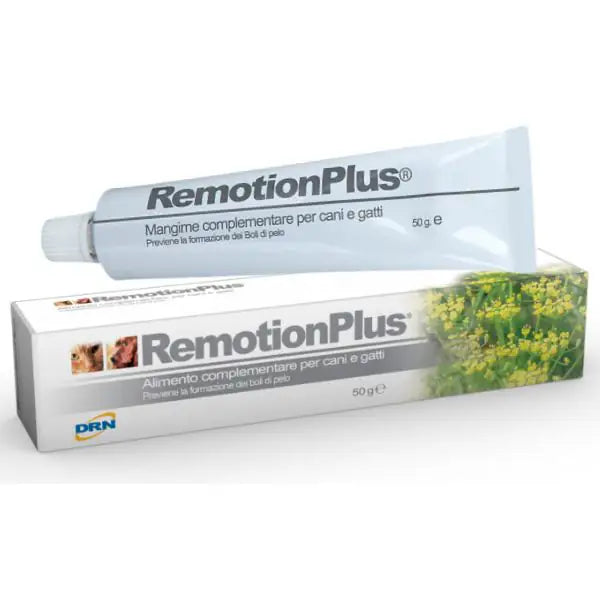 Remotion Plus DRN integratore contro i Boli di Pelo per cani e gatti  1 flacone da 50 gr bauzaarit.myshopify.com