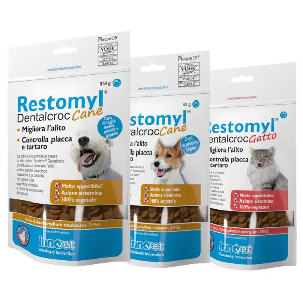 Restomyl Dentalcroc Snack per l'alitosi Innovet   bauzaarit.myshopify.com