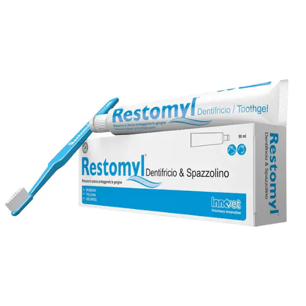 Restomyl dentifricio e spazzolino Extra Soft Innovet   bauzaarit.myshopify.com