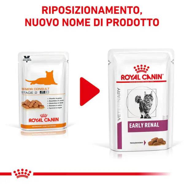 Royal Canin Veterinary Diet Early Renal straccetti in salsa Multipack 12x85 gr   bauzaarit.myshopify.com