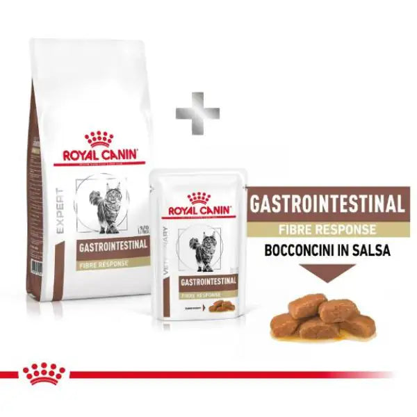 Royal Canin Veterinary Diet Gastrointestinal Fibre Response in salsa multipack 12x85 gr   bauzaarit.myshopify.com