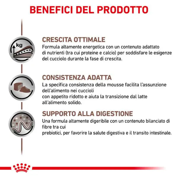 Royal Canin Veterinary Diet Gastrointestinal Puppy mousse ultra soft 195 gr   bauzaarit.myshopify.com